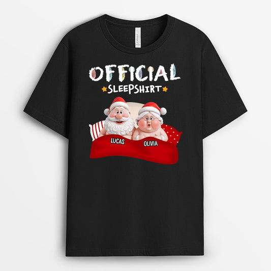 6915AUS1 official sleep shirt personalized christmas shirts for couples 6915A3L5G