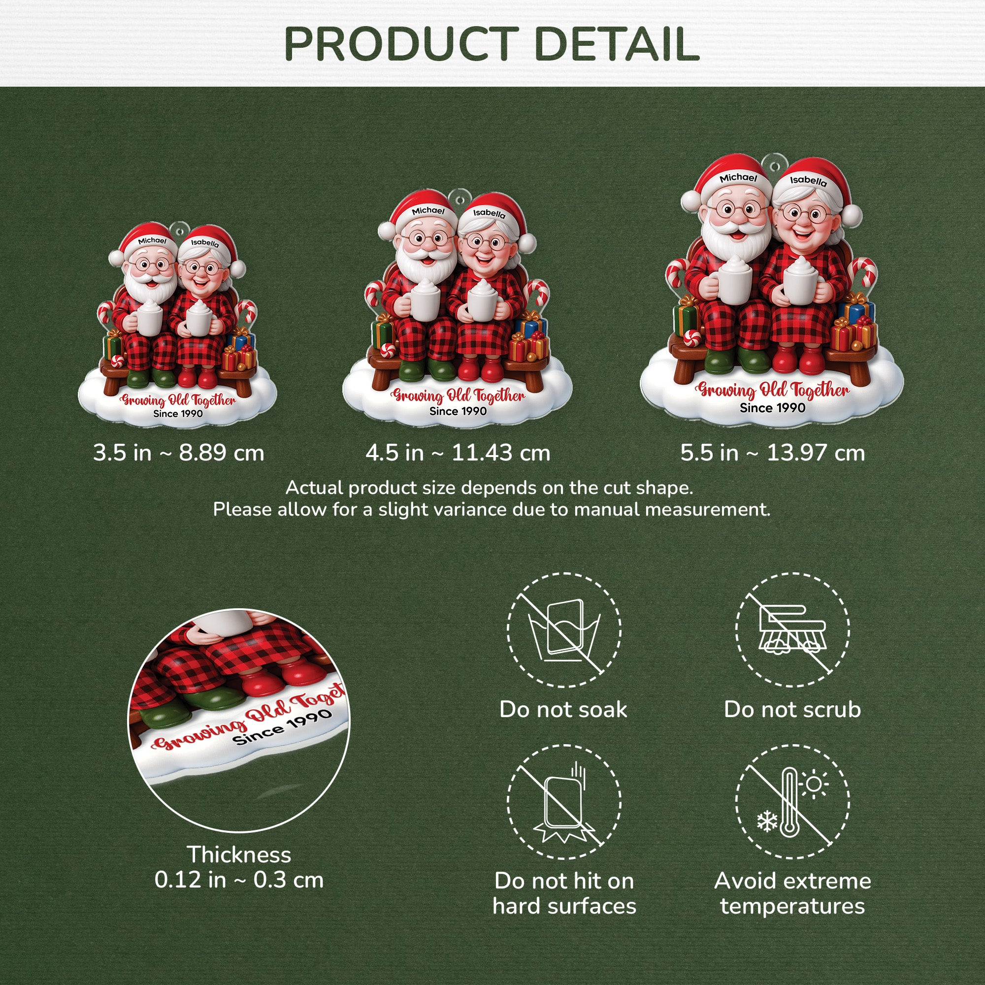 6926OUS3 3d printing effect acrylic santa and mrs claus ornament_ custom couples christmas gift 6926O6VMG