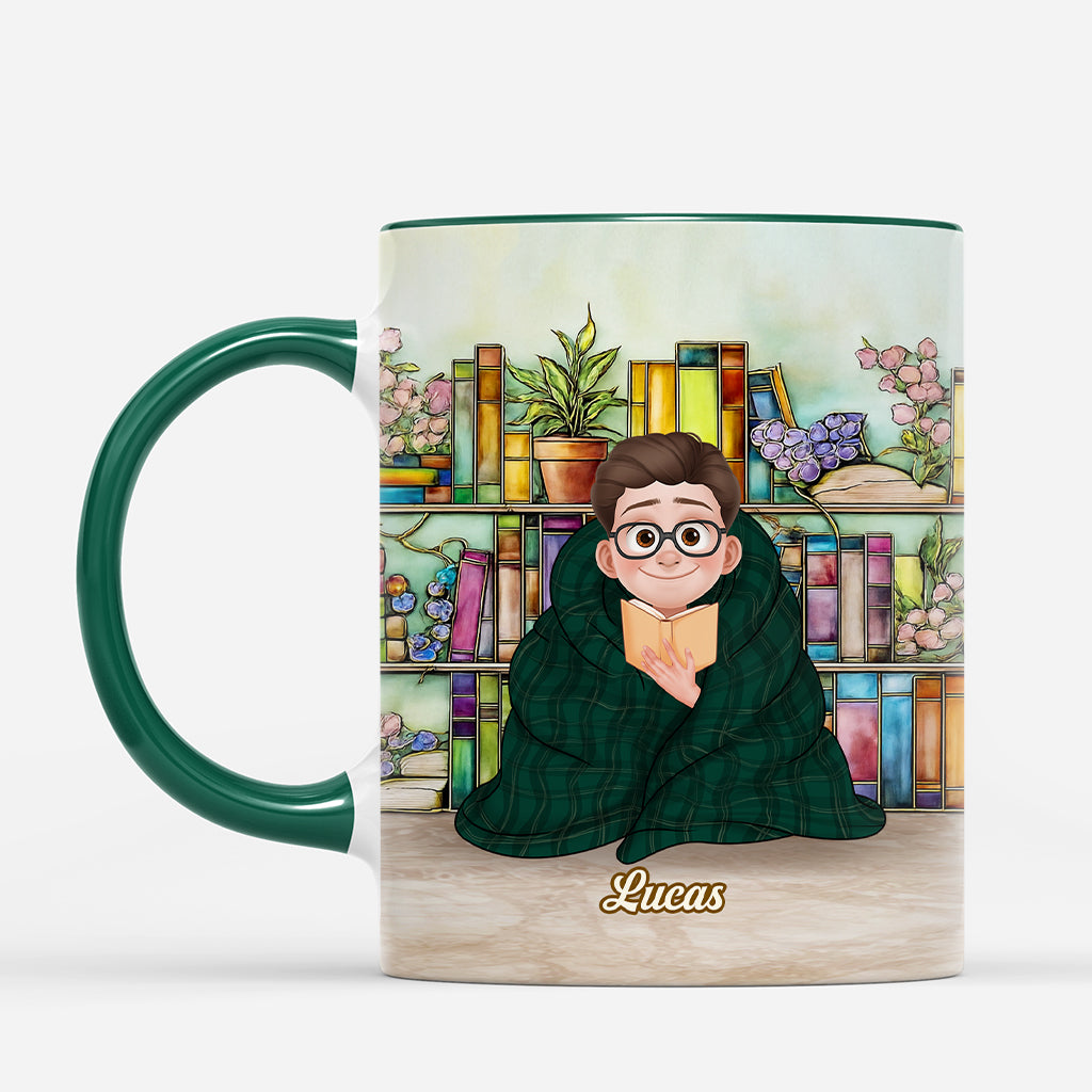 6936MUS2 3d printing effect stained glass book mug_ custom gifts for book lover men 6936M8TWB