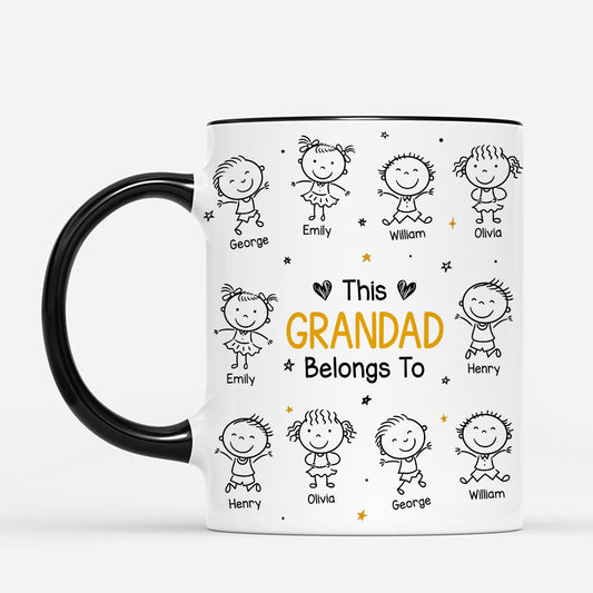 6937MUK2 this grandpa belongs to mug personalized gifts for grandparents 6937MTYMB