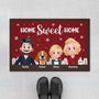 6943DUK1 home sweet home doormat_ custom christmas gifts for family with dog cat 6943D
