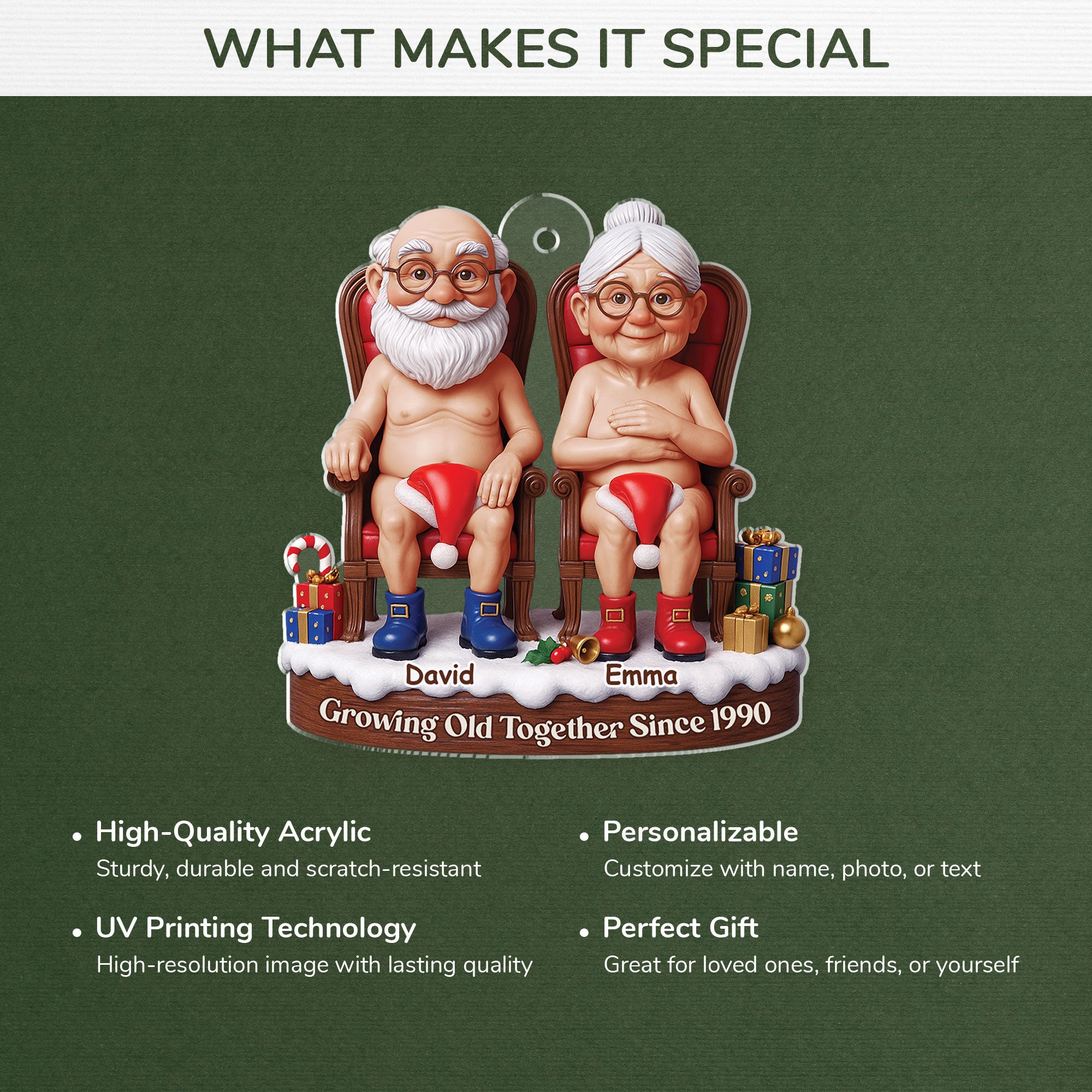 6962OUS1 3d printing effect custom acrylic growing old together ornament christmas gifts for old couples 6962O6LAG_4