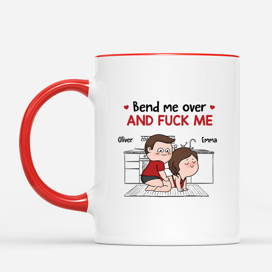 6963MUS2 bend me over mug funny personalized gifts for couples 6963MKQAG