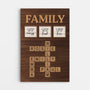 6977CUS1 custom family crossword wall art family a little bit of crazy canvas_ 6977C