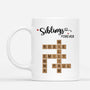 6978MUS1 siblings forever crossword mug custom gifts for brothers and sisters 6978M6PTA