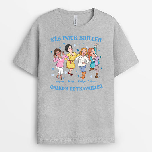 6993AUS2 born to slay forced to work shirt personalized gifts for coworkers 6993A8LQO