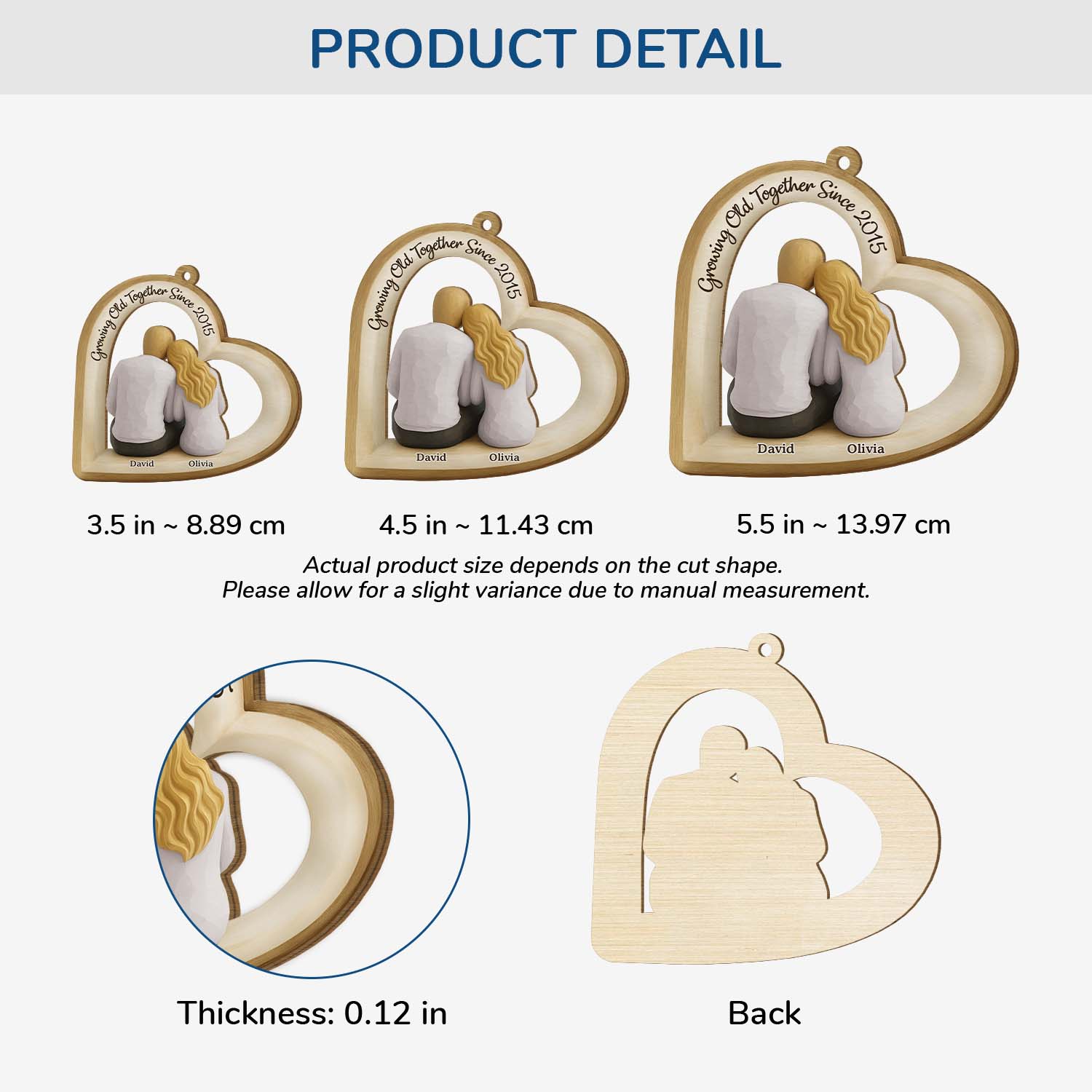 6996OUS1 1 layered wood growing old together ornament cusotm couples christmas gifts 6996OTL5G_3