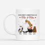 7000MUS1 personalized couple mugs with cats our first christmas as mr and mrs 7000M8KCD
