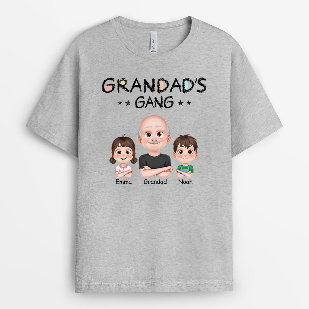 7003AUk2 personalized grandma gang shirt gifts for grandma and grandpa 7003A8L5A