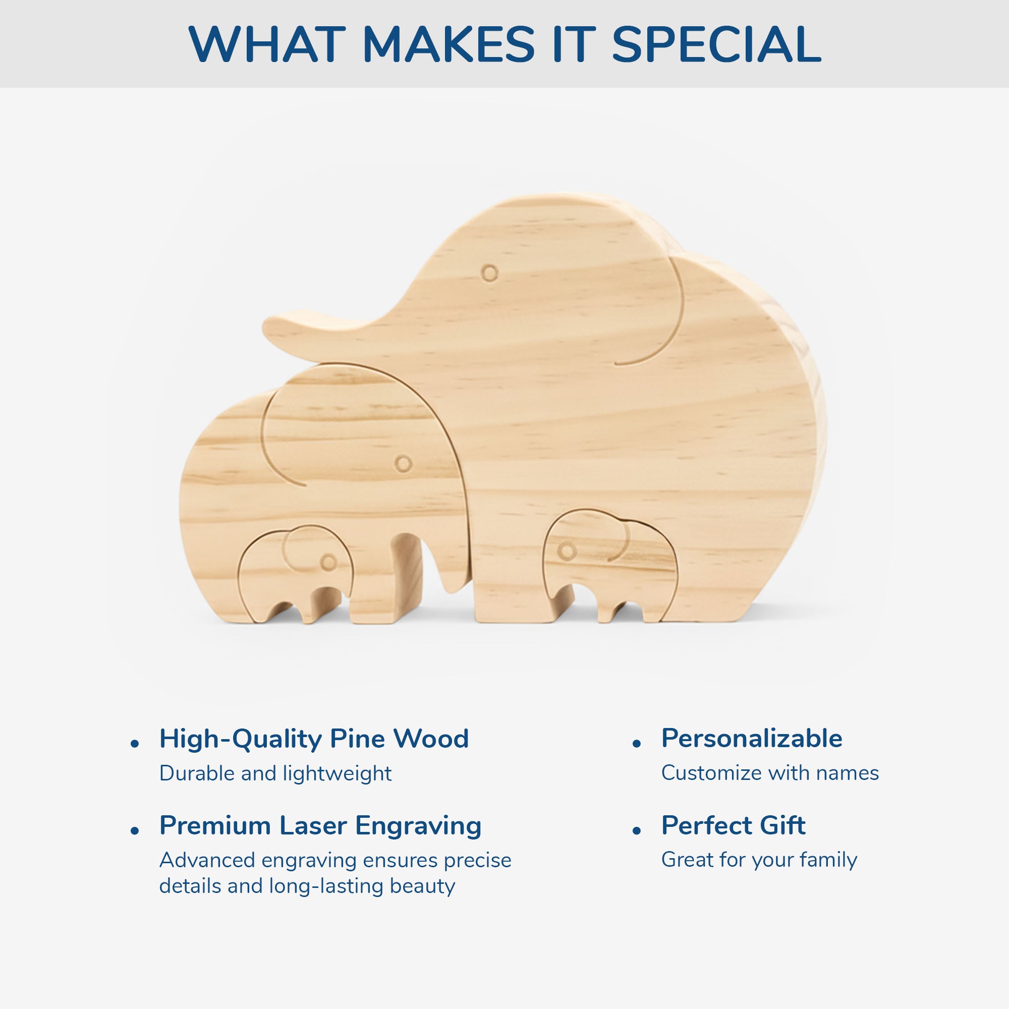 7005QUS5 wooden elephant family puzzle_ personalized gift for family 7005Q0V3I