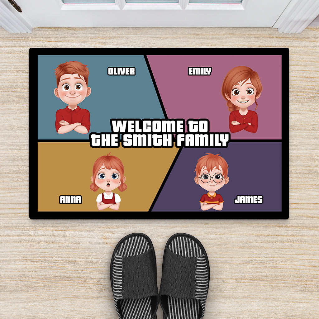 7010DUS2 welcome doormats personalized gifts for family 7010D8TZI