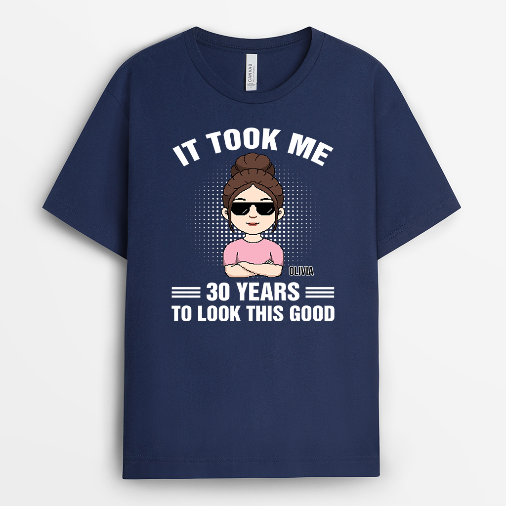 7013AUS2 personalized birthday shirt_s it took me 60 years to look this good 7013AKR5B