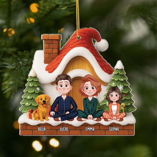 7029OUK1 acrylic family ornament with dog cat personalized christmas gift_ 7029OTY5I