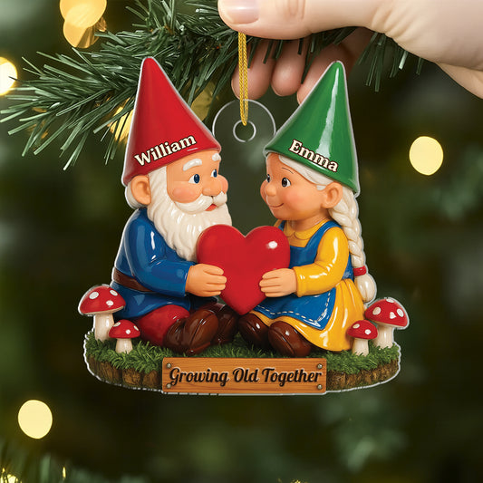 7032OUS2 3d printing effect acrylic gnome ornaments custom christmas gifts for a couple_ 7032O3Q5G