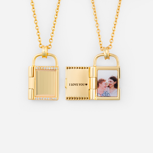 7043JUS1 personalized lock pendant necklace_ with photo gifts for him her 7043J0T5A