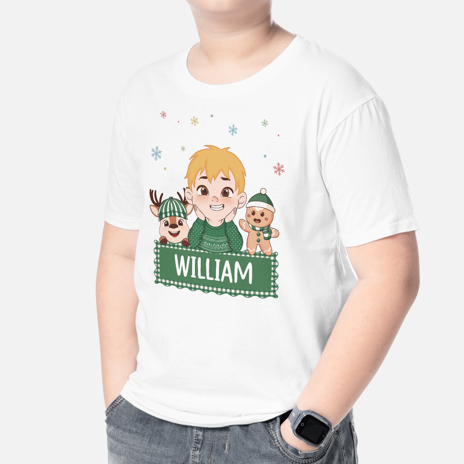 7049AUS2 personalized christmas shirt with name cute gifts for kids 7049ATTZK