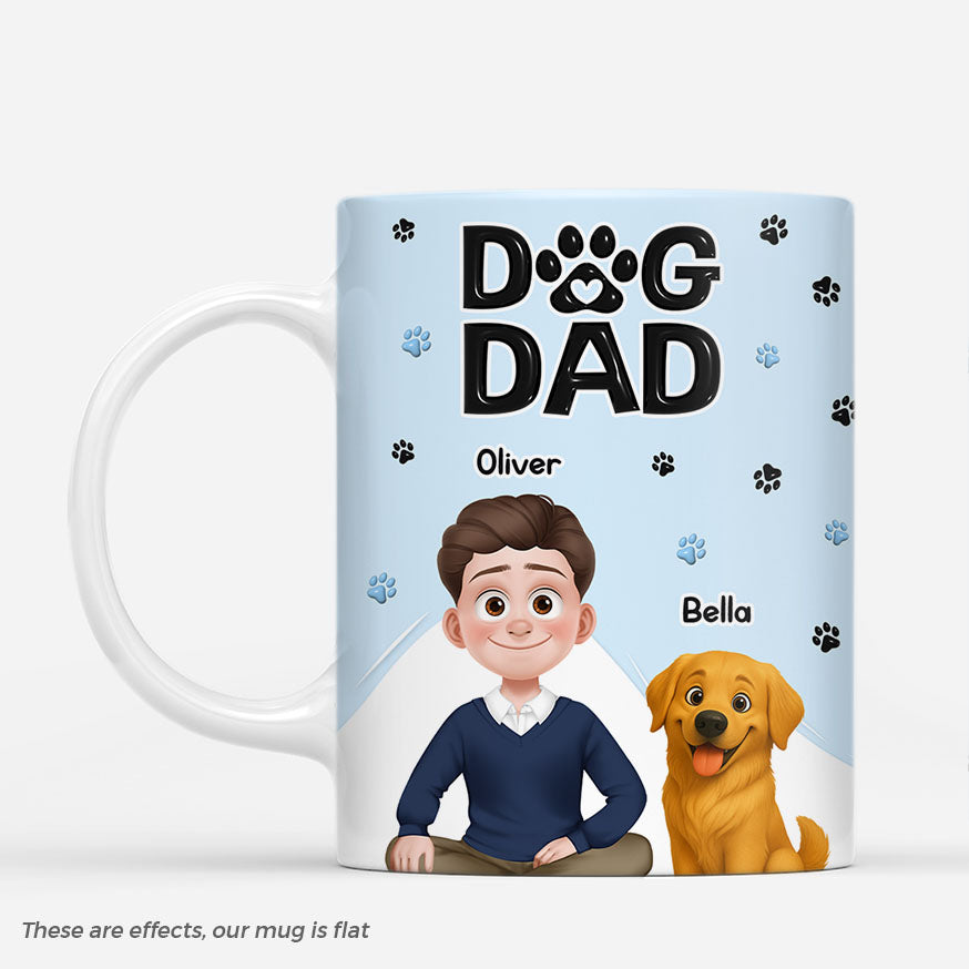 7054MUS1 personalized dog and owner mug dog dad mug gifts for dog lovers 7054M3MMC