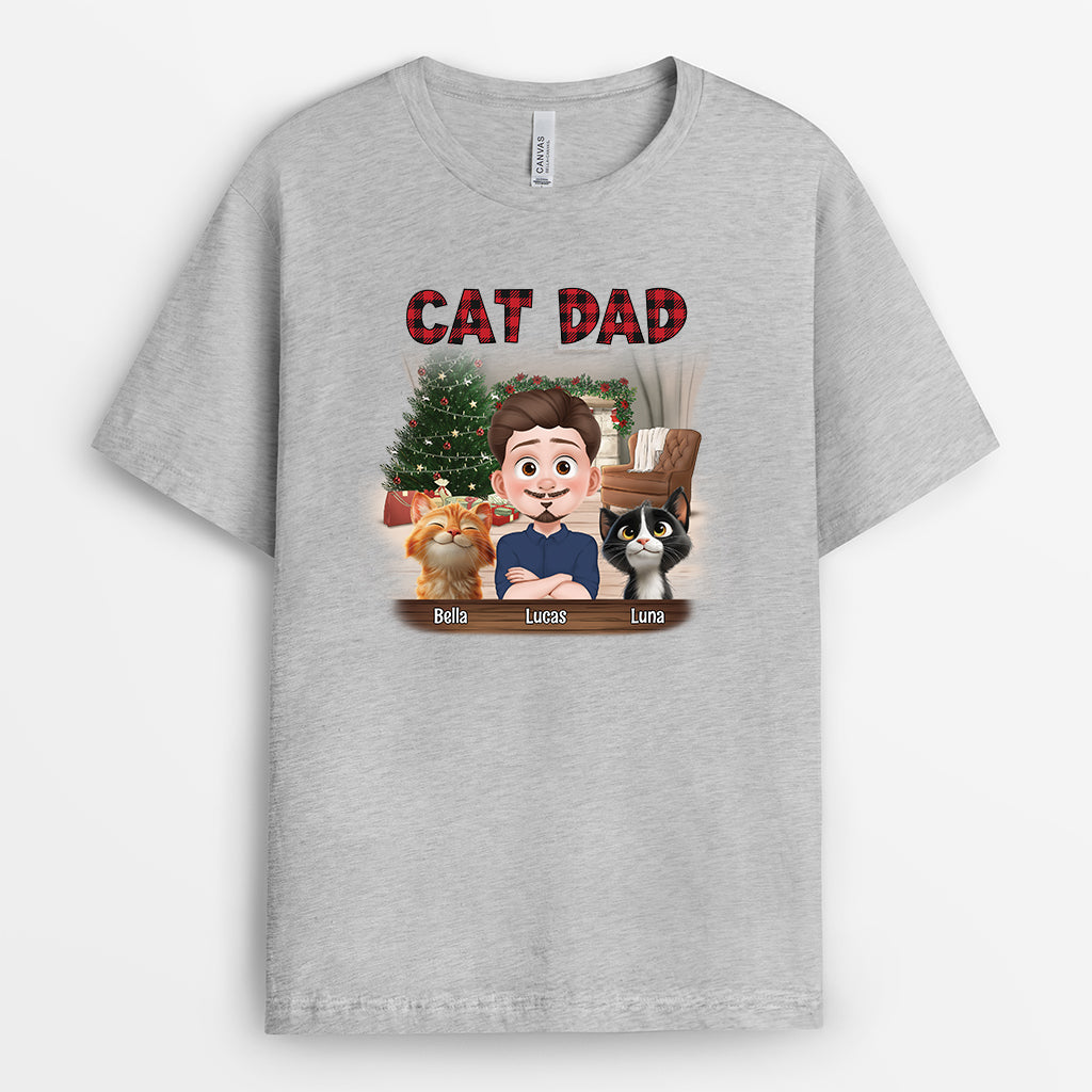 7056AUK2 personalized cat mom shirt_ christmas gifts for cat owners 7056AKZ5D