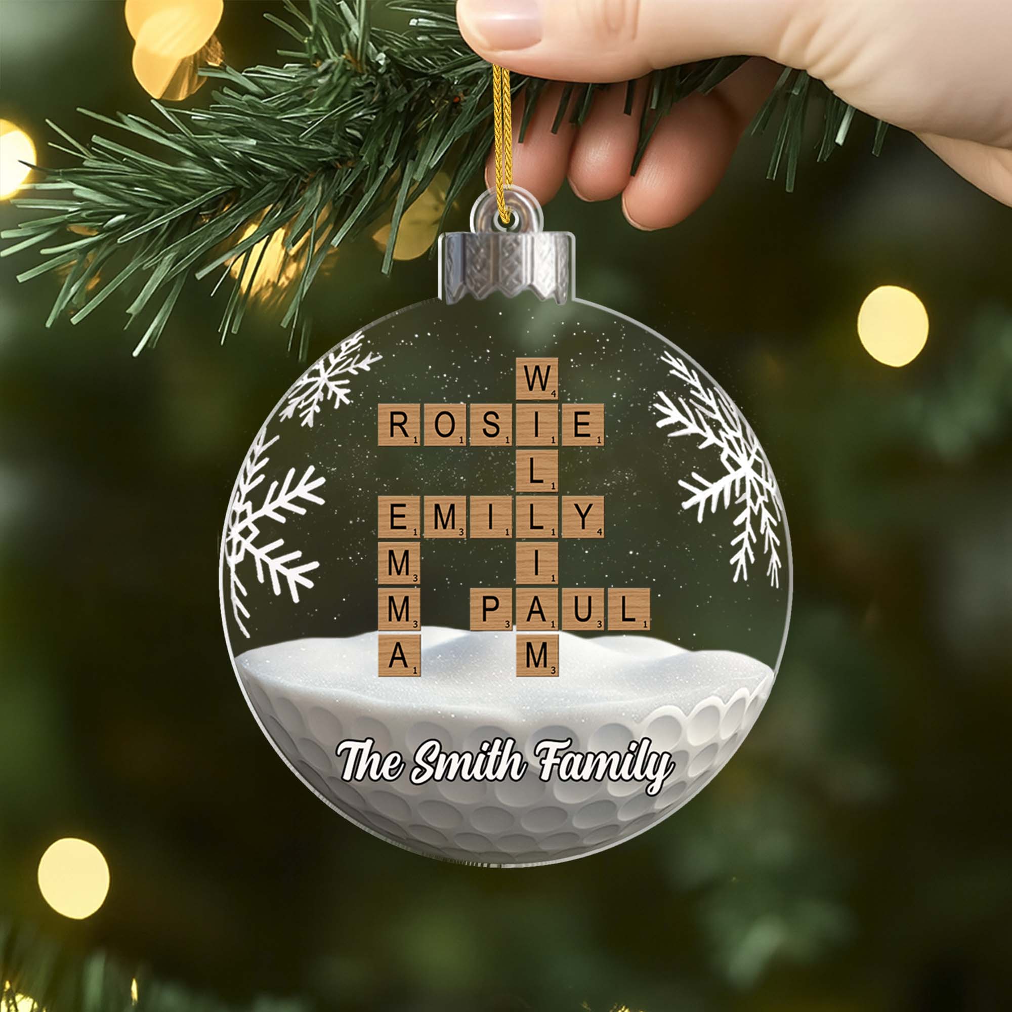 7057OUS2 3d printing effect acrylic family christmas ornaments personalized crossword gifts 7057O8L5I