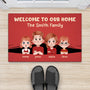 7091DUS2 welcome to our home doormat_ personalized gift for the whole family 7091D8TZI