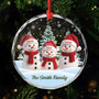 7092OUS1 glass snowman family ornament_ personalized gifts for christmas 7092OKL5I