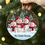 7092OUS2 acrylic snowman family ornament personalized xmas gifts 7092OKL5I