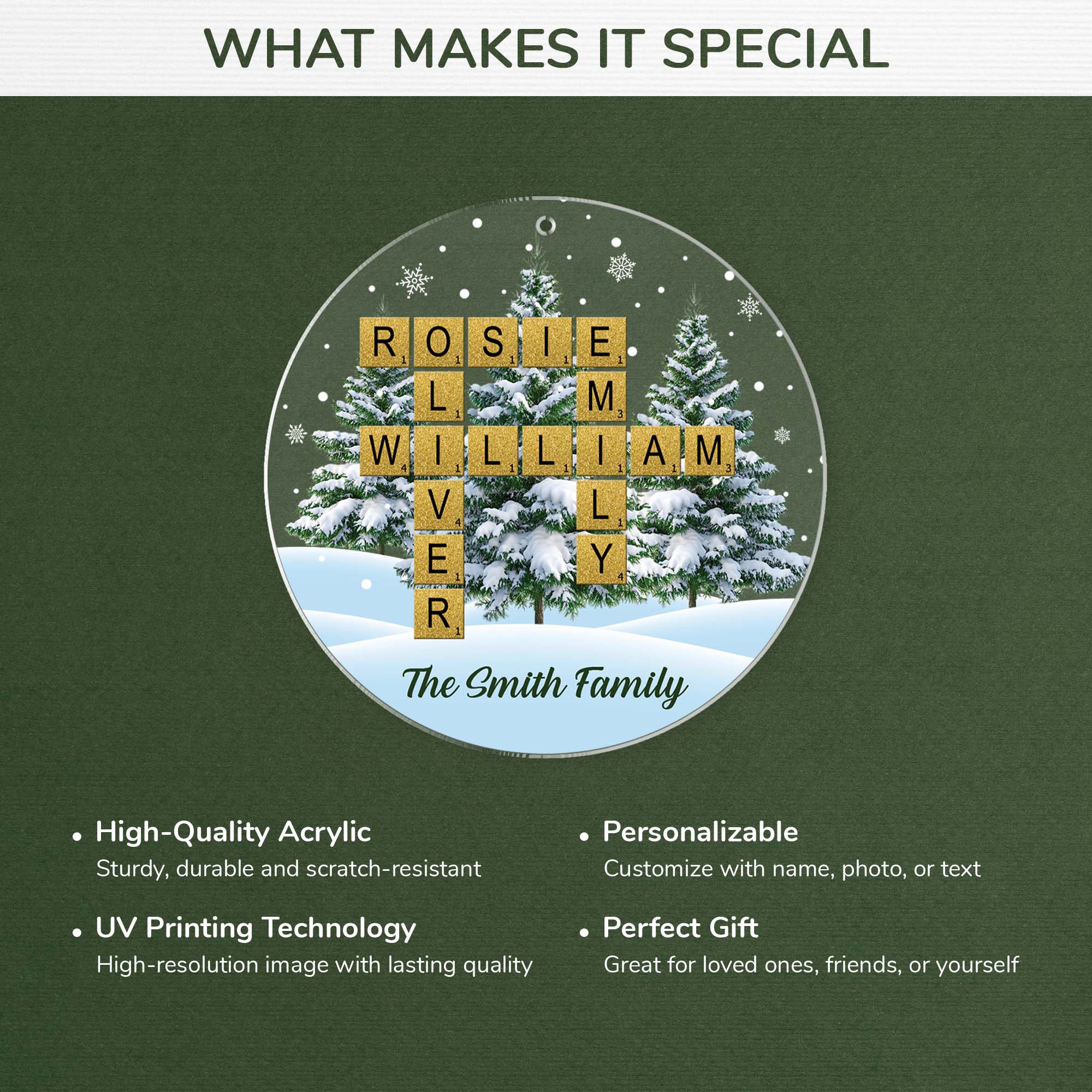 7093OUS4 acrylic crossword puzzle ornament_ custom christmas gifts for family 7093OKQ5I