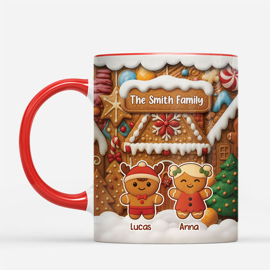 7106MUS2 3d printing effect gingerbread man mug_ custom christmas gifts for family 7106M8QTI