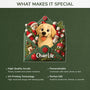 7109OUS4 acrylic dog photo ornament_ personalized christmas gift 7109OTMNC