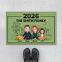 7123DUK1 family name doormat personalized gift for family with dog cat 7123D8YQI