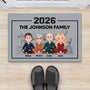 7123DUK2 family name doormat personalized gift for family with dog cat 7123D8YQI