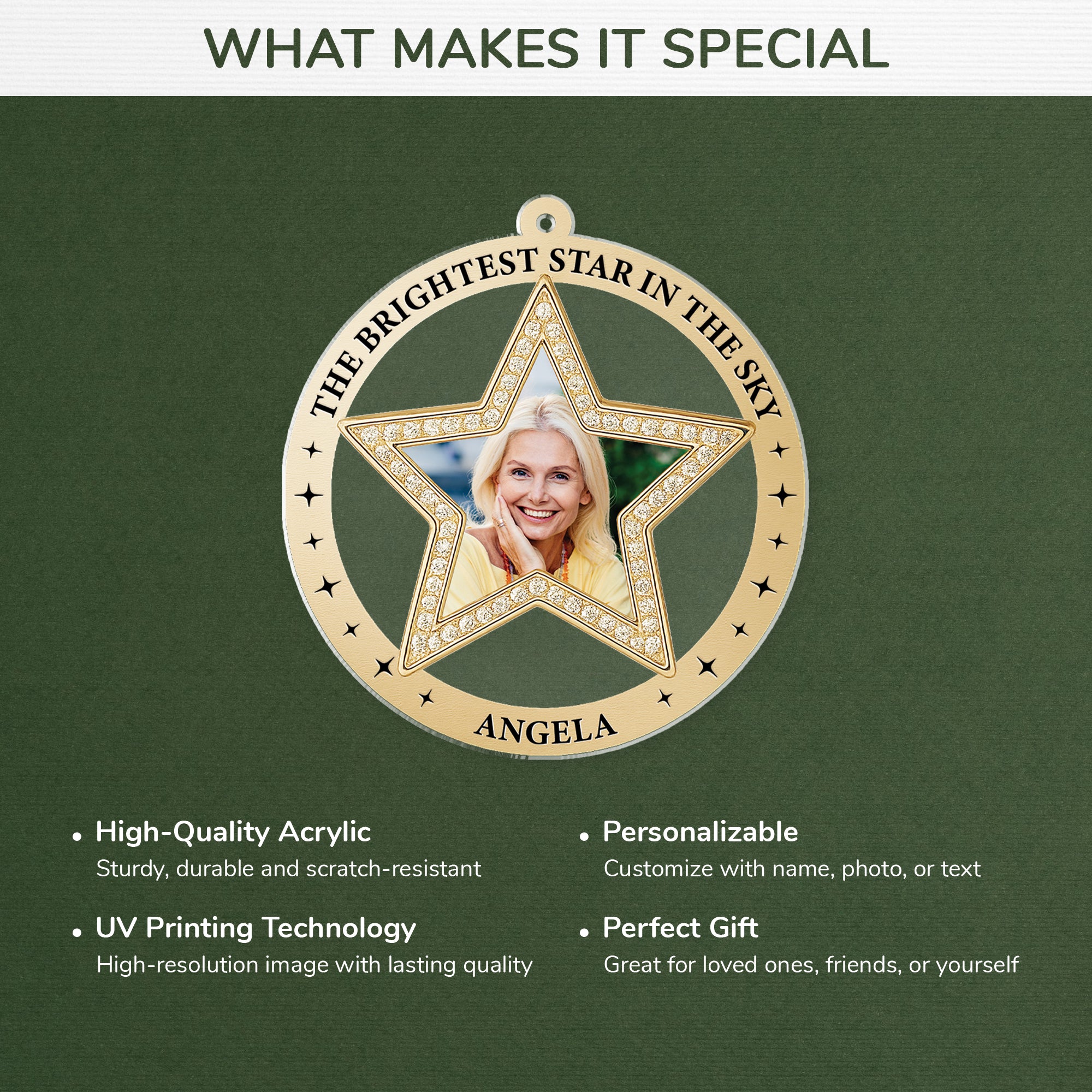 7127OUS4 acrylic in memory christmas ornaments personalized memorial photo gifts 7127OTZNA