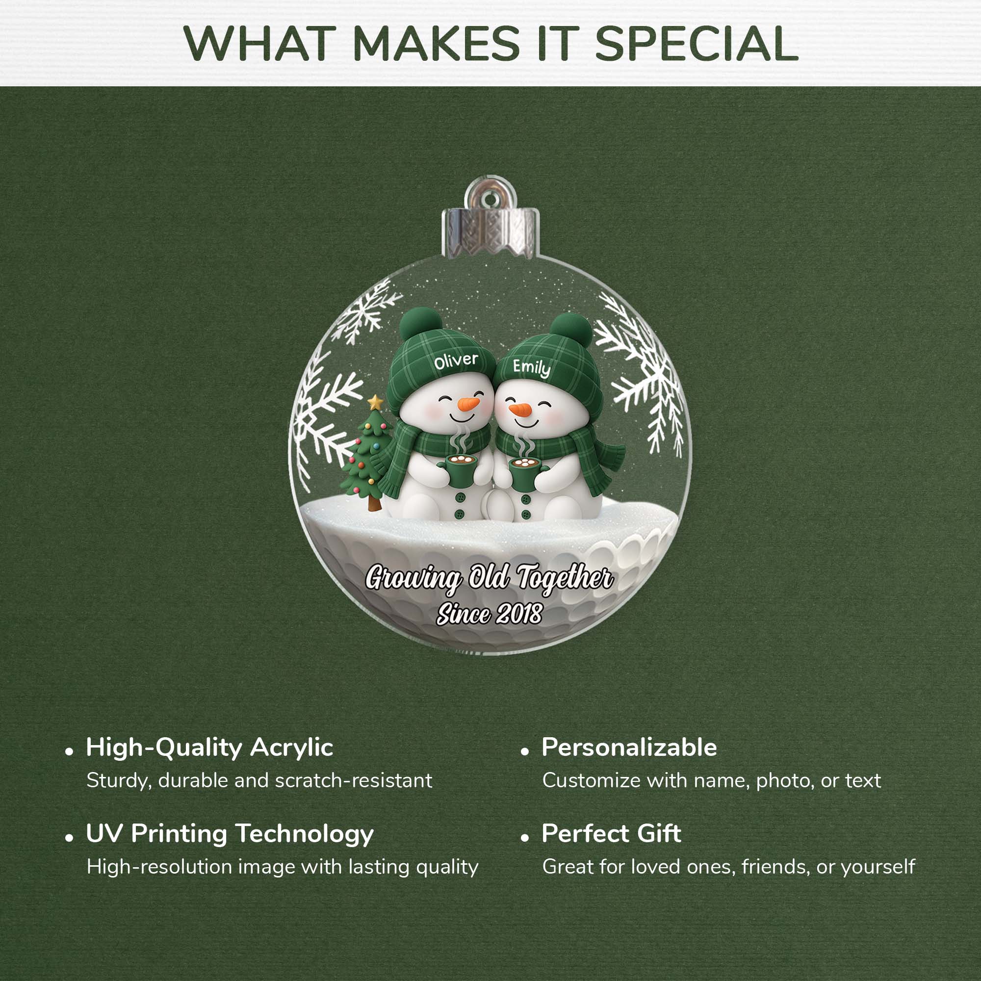 7136OUS4 3d printing effect snowman christmas ornaments acrylic personalized couple gifts 7136O8Q5G