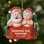 7144OUS1 3d printing effect acrylic naughty santa and mrs claus ornaments customized xmas gifts 7144O3ZWG