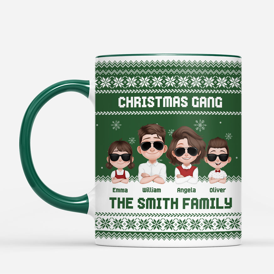 7146MUS2 christmas crew mugs personalized xmas gifts for family 7146M8KTI
