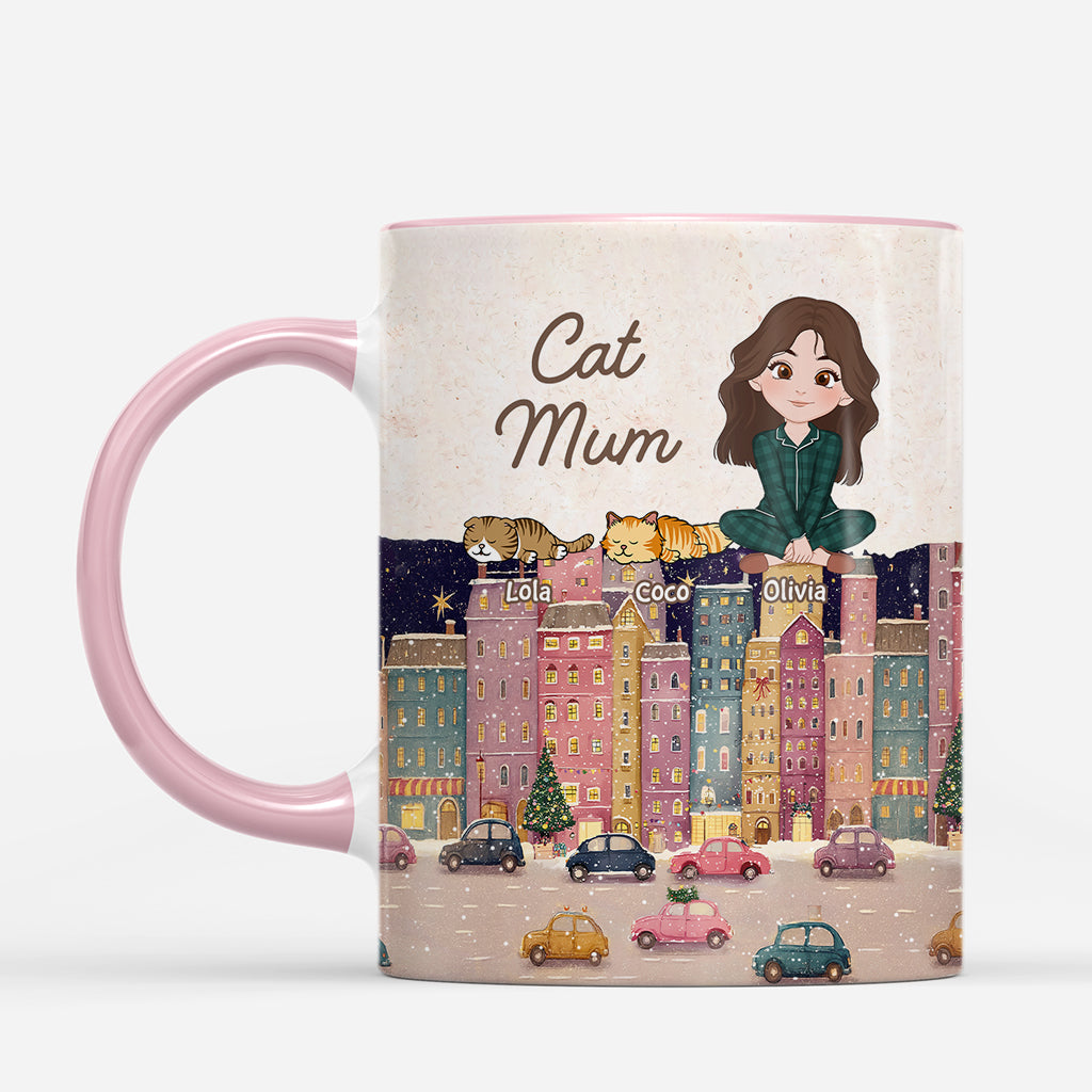 7163MUK2 cat dad mug personalized cute cat gifts for humans 7163M8YND