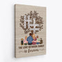 7179CUS2 personalized family name crossword canvas the love between family is forever 7179C3T5I