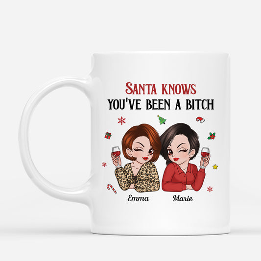 7180MUS1 santa knows youve been a bitch mug custom christmas gifts for female friends 7180MKLTA_1