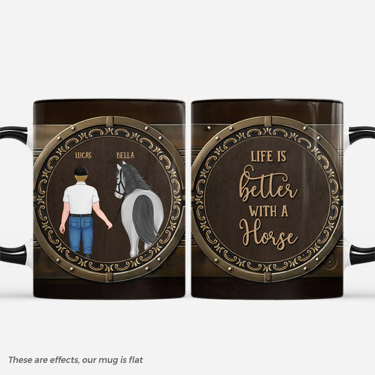 7191MUS1 3d printing effect life is better with horses_ mug custom gifts for horse lovers 7191M6TAU