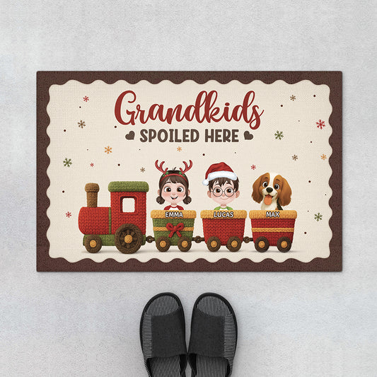 7202DUS1 grandkids spoiled here doormat custom christmas gifts for family 7202D6KZI