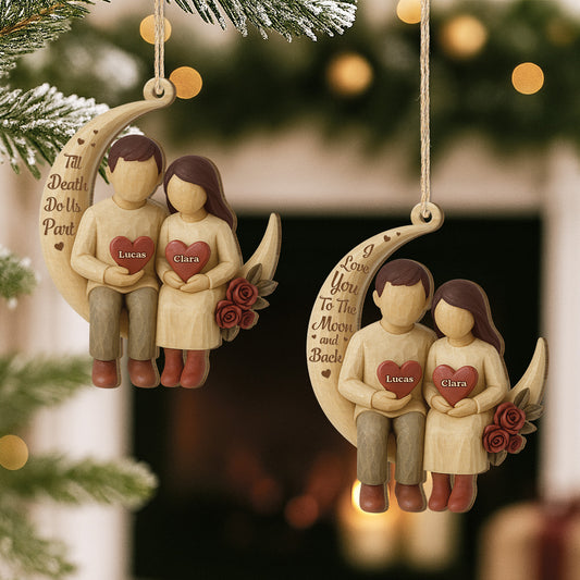 7205OUS2 1 layered wooden i love you to the moon and back ornament custom couples christmas gifts 7205O6QMG