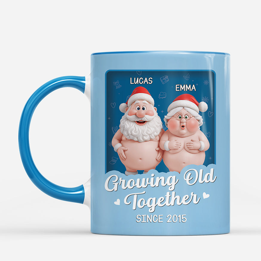 7249MUS1 3d printing effect santa christmas mugs personalized gifts for couples 7249M3LCG_2
