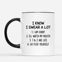 7257MUS1 i know i swear a lot mug_ with photo funny personalized gifts 7257MKLAA_2