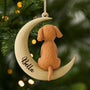 7260OUS1 3d printing effect 1 layered wooden dog ornaments custom christmas gifts 7260O