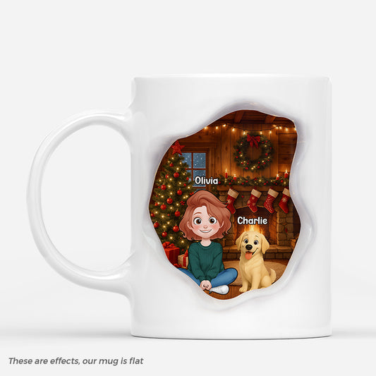 7265MUS1 3d printing effect custom dog and owner mug christmas gifts for dog lovers 7265MTL5C_9a6e50b0 e270 4764 b108 4f5cb8af6577