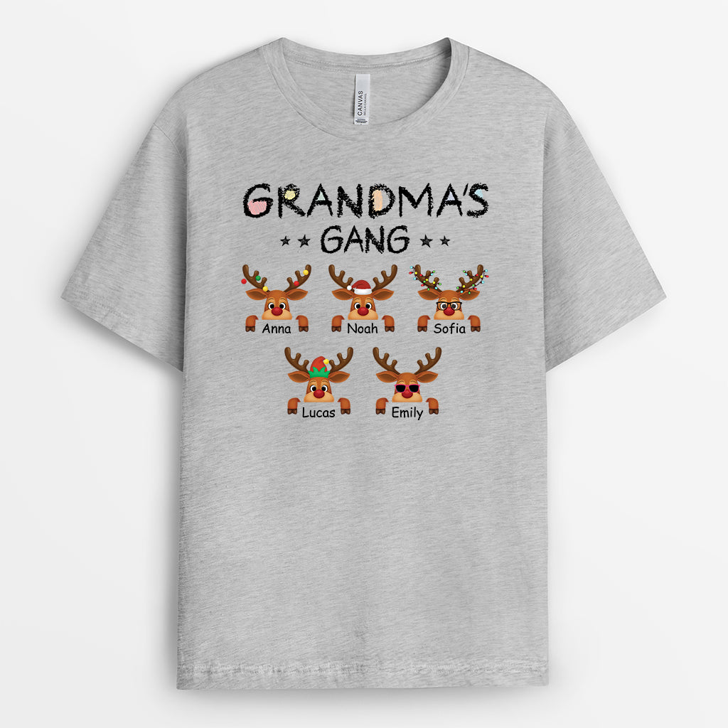 7270AUK2 reindeer christmas shirt custom gifts for grandma and grandpa 7270A3Z5B