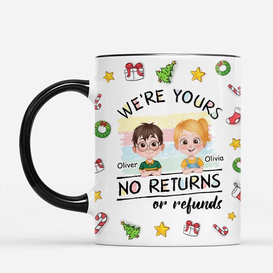 7281MUS2 3d printing effect kids christmas mugs custom gifts for mom and dad 7281MKT5A