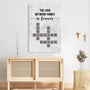 7328CUS3 custom family crossword canvas the love between family is forever 7328C8M5I