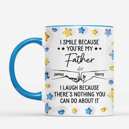 7340MUS2 3d printing effect i smile because youre my brother_ mug customized gifts for brother 7340M