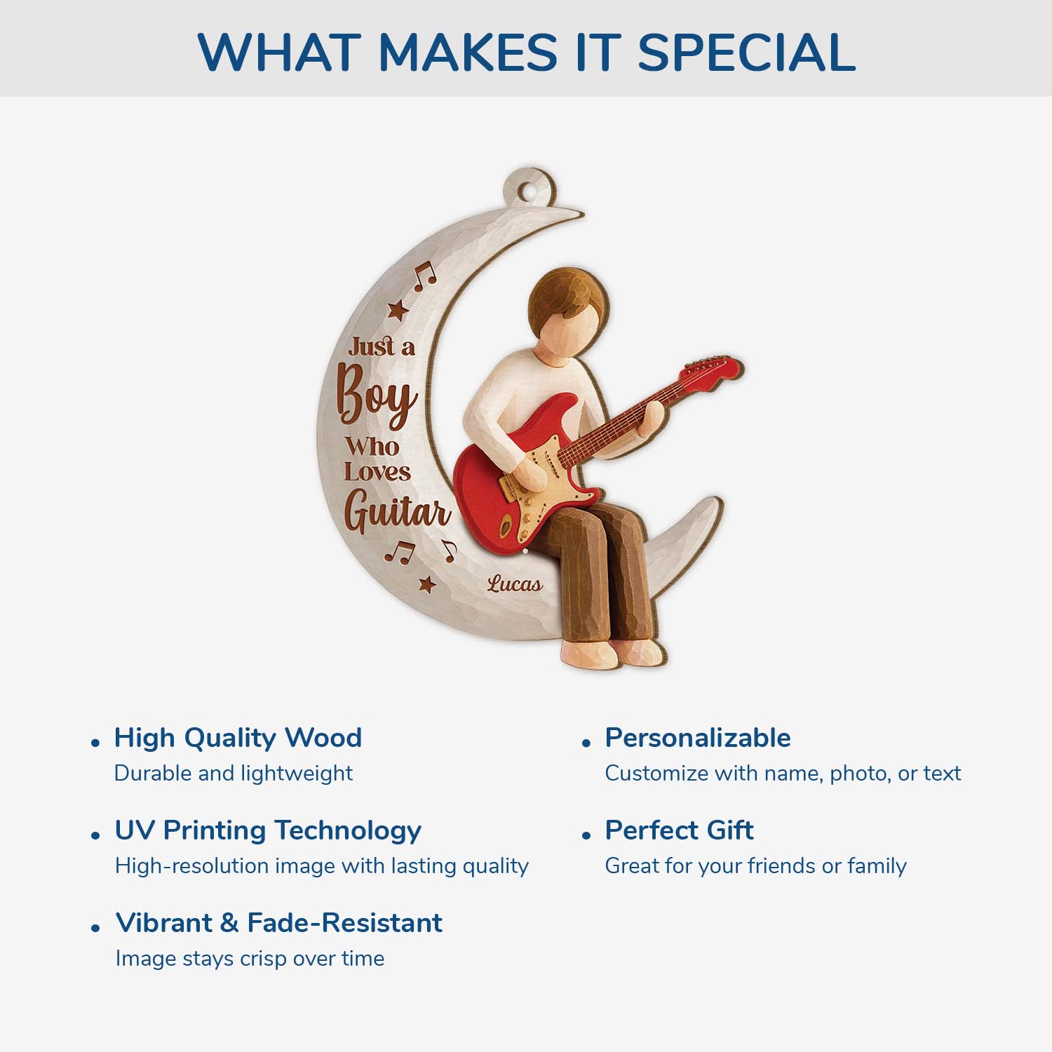 7351OUS4 custom 1 layered wooden guitar ornament_s christmas gifts for guitar players 7351OTL5A